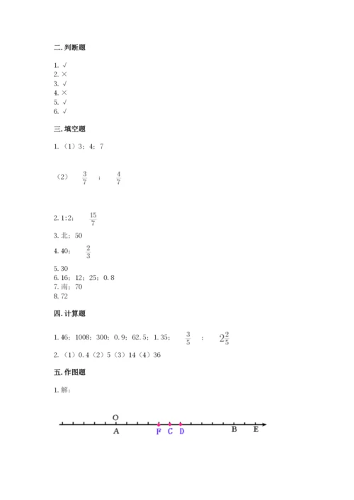 泾源县六年级下册数学期末测试卷（研优卷）.docx