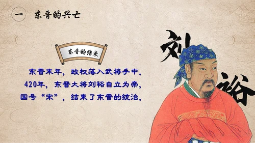 东晋南朝时期江南地通用PPT模板
