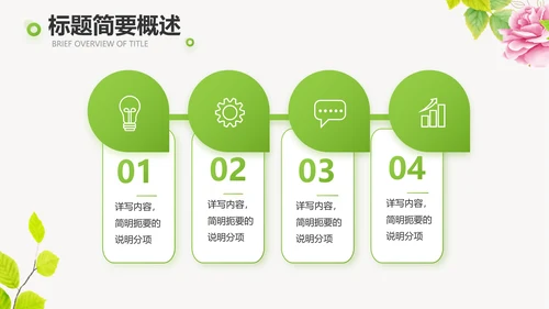 绿色水彩风春天约会旅游相册动态PPT