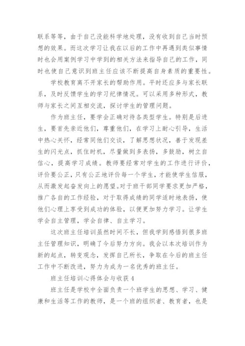 班主任培训心得体会与收获.docx