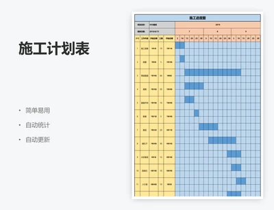 施工计划表