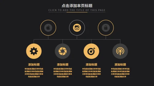 黑金欧美风商务汇报通用PPT模板