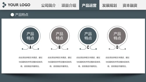 稳重内容详细简约大气商业计划书ppt模板