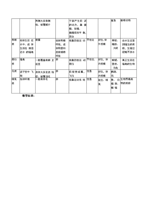 动物的主要类群复习课