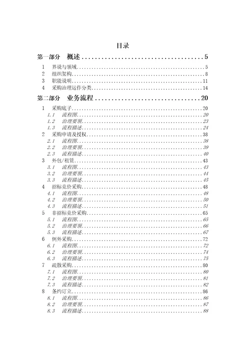 某公司采购管理流程手册