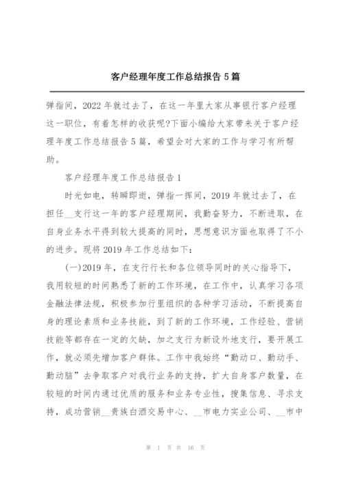 客户经理年度工作总结报告5篇.docx