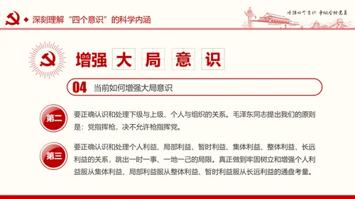 增强四个意识争做合格党员PPT模板