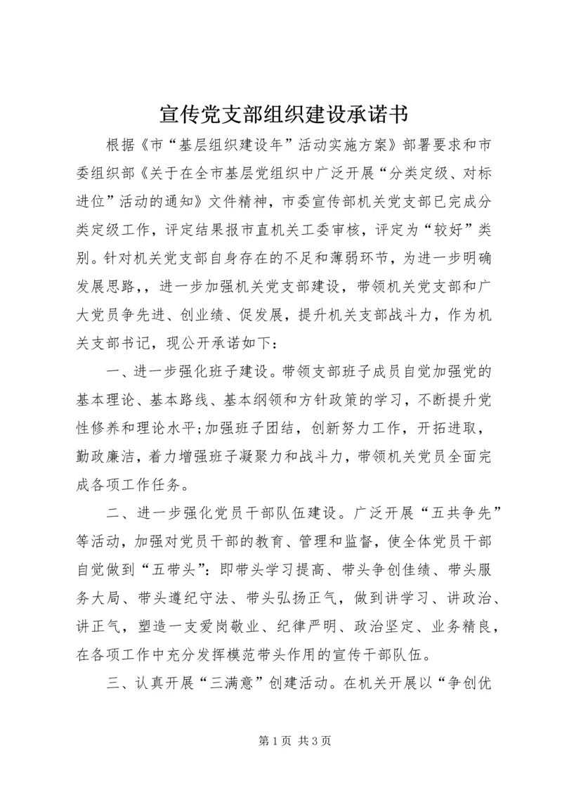 宣传党支部组织建设承诺书.docx