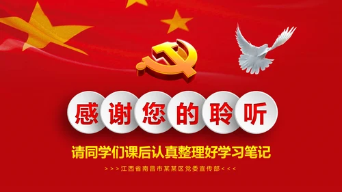 微党课之党员就是责任PPT模板