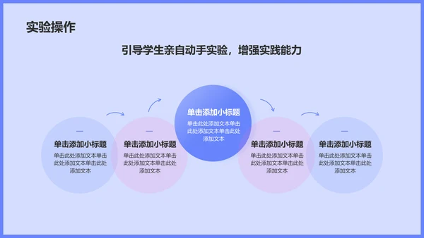 蓝色插画风小学科学教学公开课互动课件PPT模板