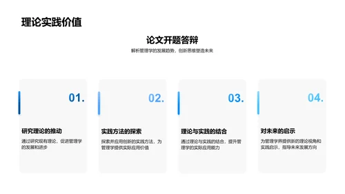 管理学开题报告PPT模板