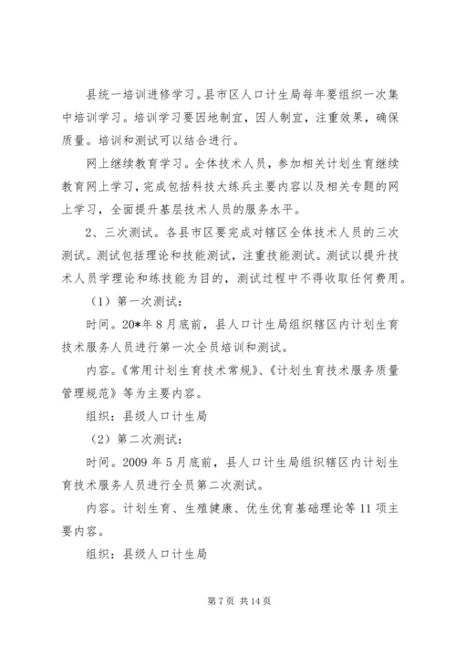 市计划生育科技实施方案.docx