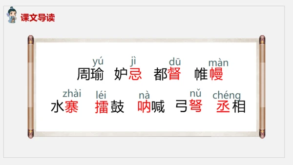 《草船借箭》中学语文课件通用PPT模板