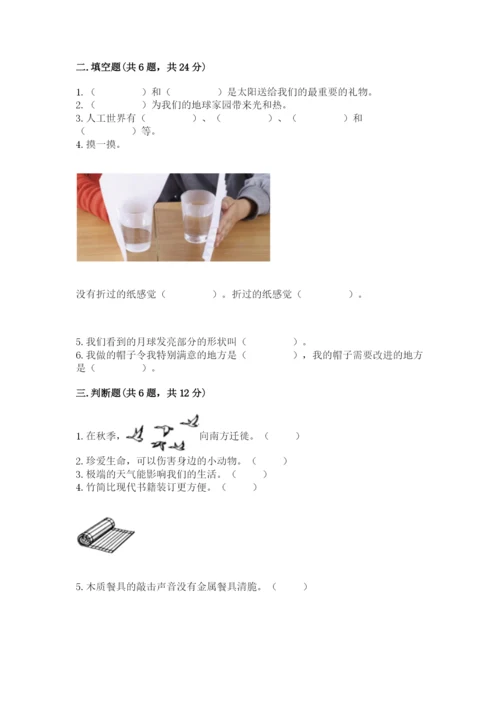 教科版科学二年级上册《期末测试卷》含答案（实用）.docx