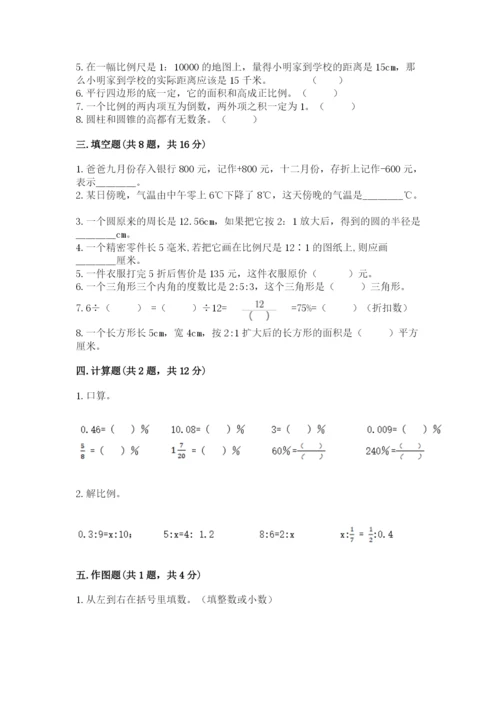 冀教版六年级下册期末真题卷带答案（黄金题型）.docx