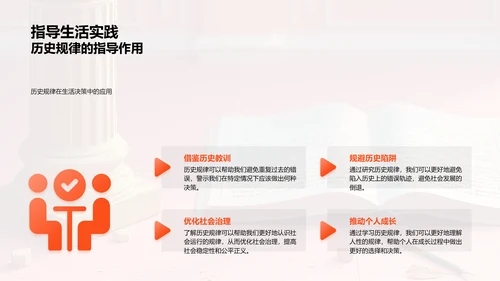 历史规律与社会进步PPT模板