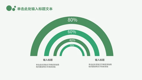 绿色简约月度总结PPT模板