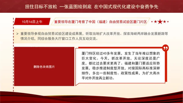 2024年福建考察学习扭住目标不放松一张蓝图绘到底党课PPT课件