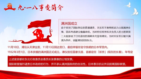 九一八事变纪念日勿让九一八勿忘国耻918PPT课件