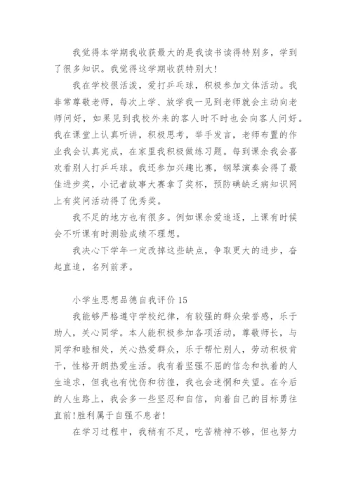 小学生思想品德自我评价.docx