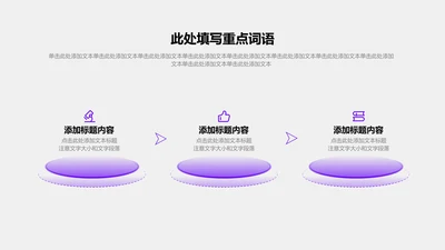 关系页-紫色简约风3项递进关系图