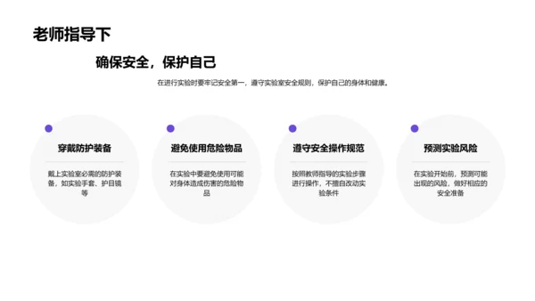 科学实验教学课件PPT模板