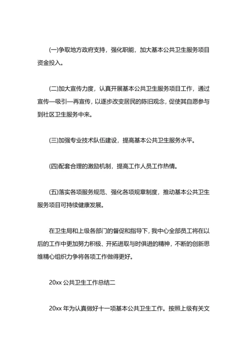 公共卫生科工作总结.docx