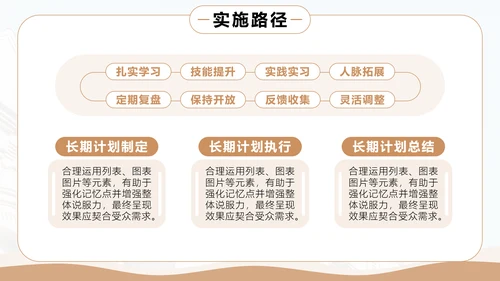 棕色商务风大学生职业生涯规划PPT模板
