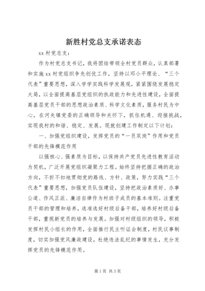 新胜村党总支承诺表态 (3).docx