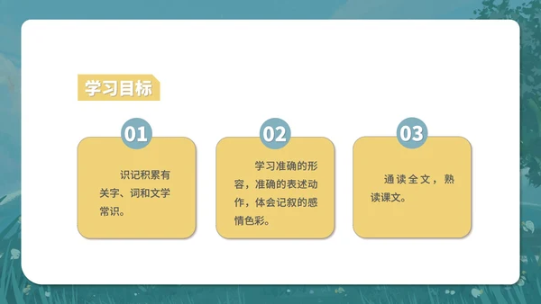 蓝色水彩风语文初一从百草园到三味书屋课件PPT模板