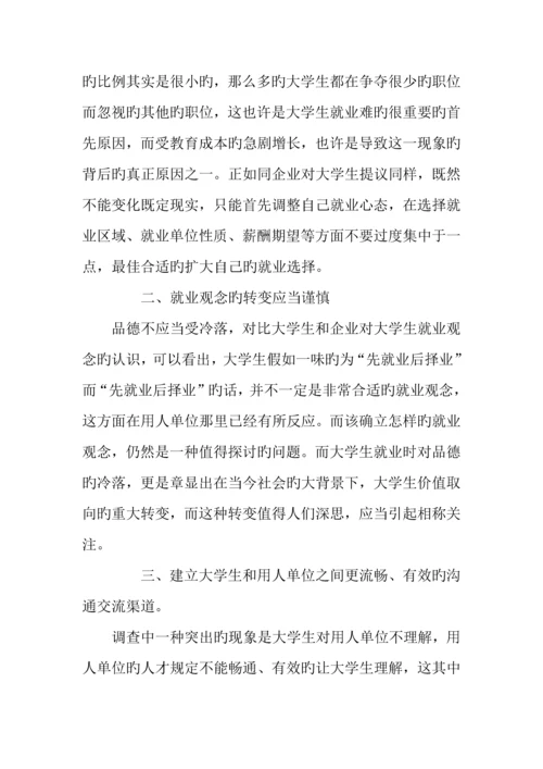 大学生就业心理调查报告.docx