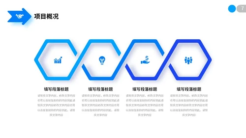极简蓝色向上箭头微粒体项目复盘报告工作汇报PPT工作总结