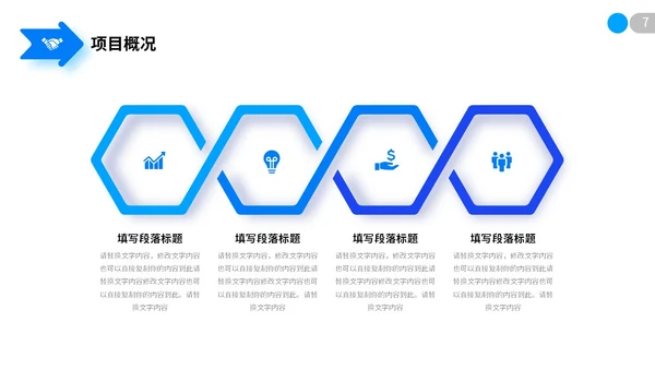 极简蓝色向上箭头微粒体项目复盘报告工作汇报PPT工作总结