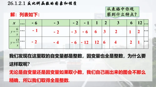 26.1.2.1  反比例函数的图象和性质课件（共26张PPT）