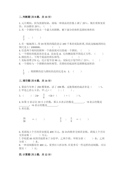 小升初数学期末测试卷（名师系列）.docx