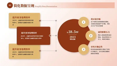 红黄色商务风并列关系6项ppt单页