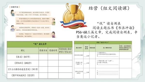 统编版语文五年级上册第二单元整体教学设计说课（课件）
