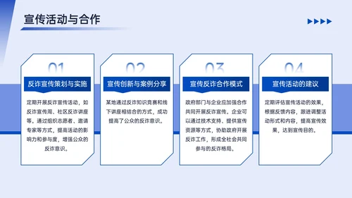 蓝色简约风反诈宣传PPT模板