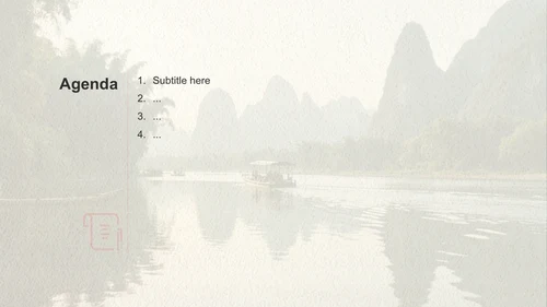 绿色复古风湖南红色旅游路线推荐PPT