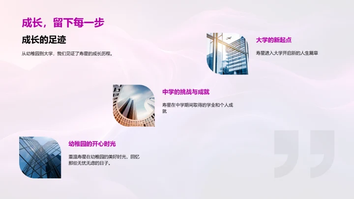 寿星生日回顾展PPT模板