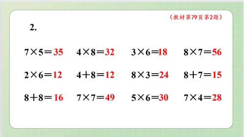 人教版小数二年级上册6单元课本练习十九（课本P79页）ppt9页