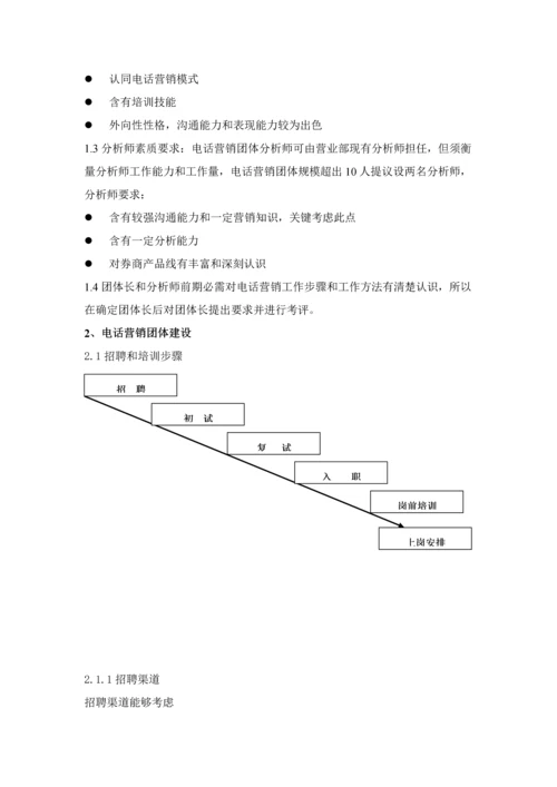 证券营销业务模式与流程模板.docx