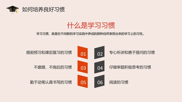 培养好习惯成就好人生主题教育PPT模板