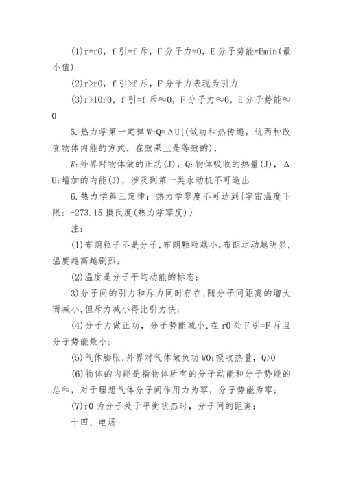 2022高中物理公式大全.docx