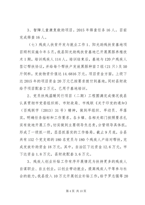 乡镇残联年度工作总结和工作计划.docx