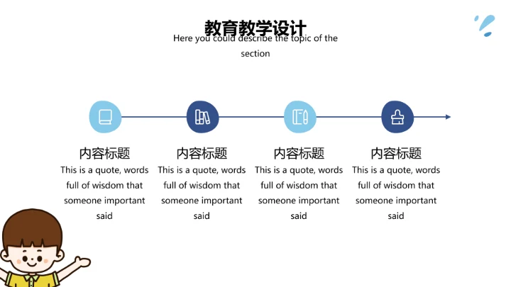 可爱卡通儿童幼儿教育教学通用