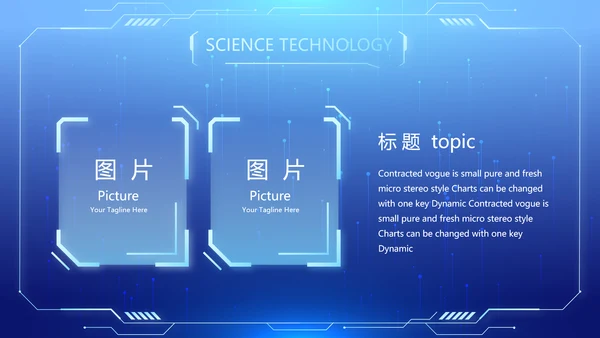 蓝色医疗科技信息化建设工作总结PPT