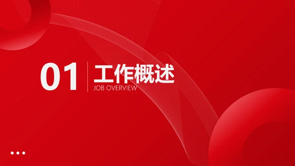 红色商务简约风企业年终总结工作汇报