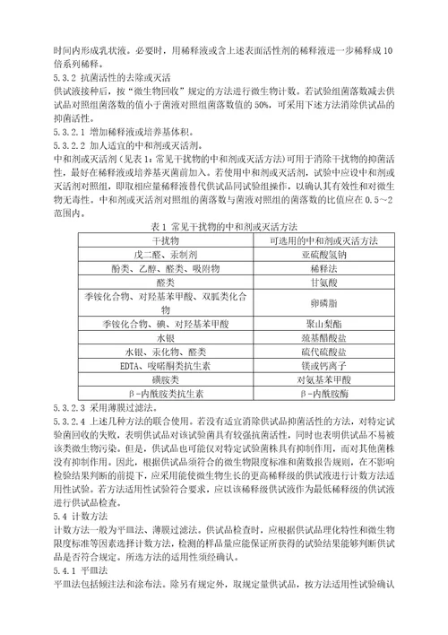 微生物限度检查法2015