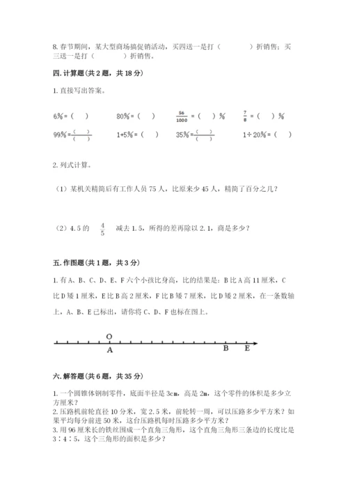 冀教版小学六年级下册数学期末综合素养测试卷精品【满分必刷】.docx